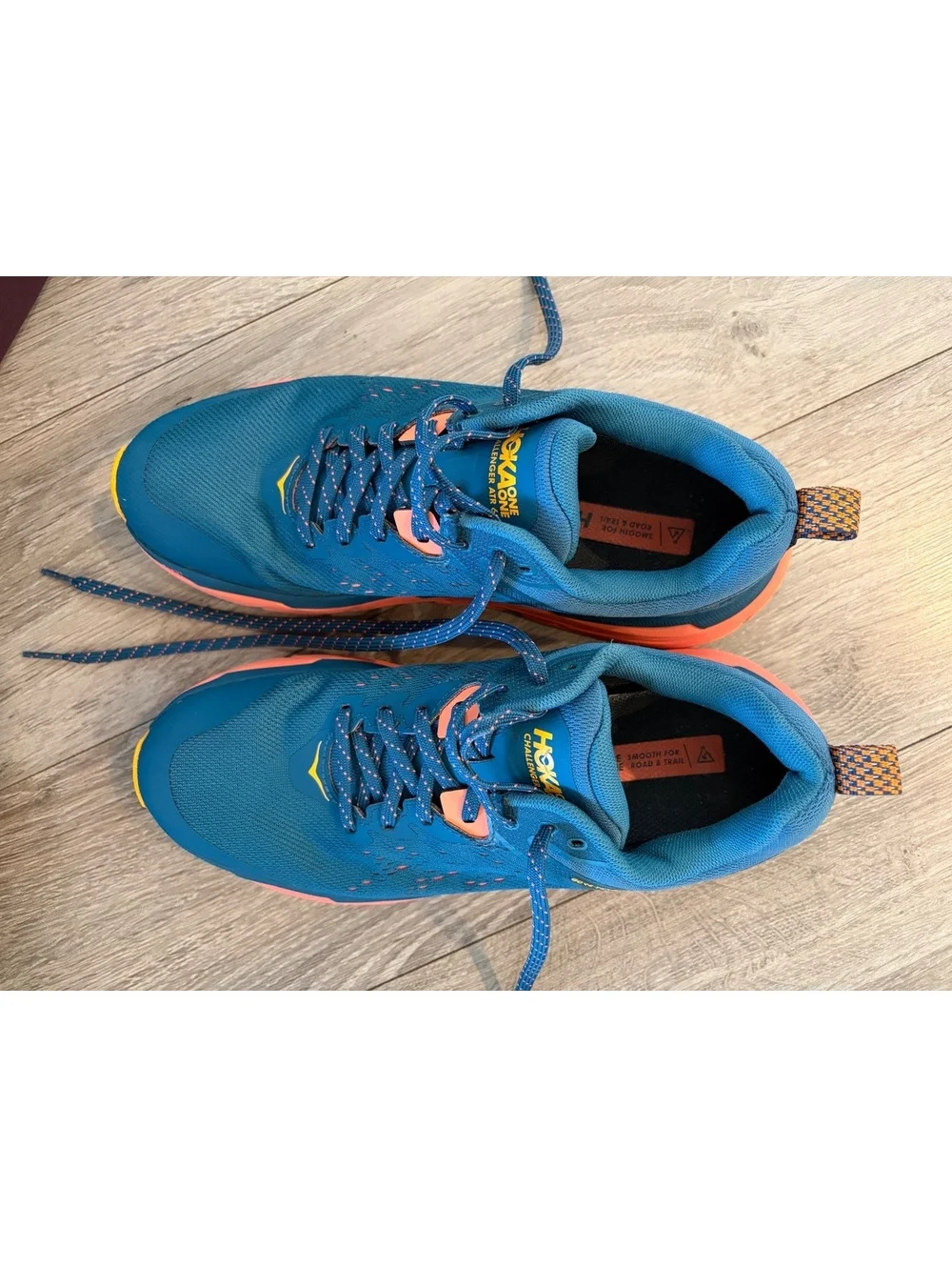Hoka Challenger 6 GTX Trail Running Shoes — Teal/Coral, Women’s